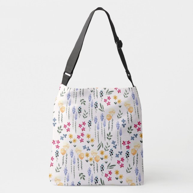 Bolsa Ajustável Padrão de Flor primavera Floral (Verso)