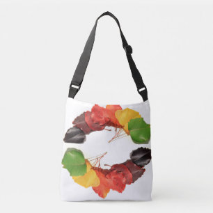 Bolsa Ajustável Padrão de Folha Colorida de Outono