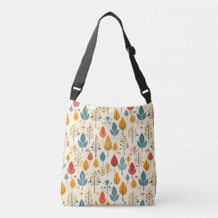 Bolsa Ajustável Padrão de Folhas de outono Retroativas Folhas de o