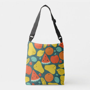 Bolsa Ajustável Padrão de Fruta tropical desenhada à mão