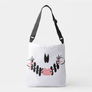Bolsa Ajustável Padrão de Halloween de Lábios com Caveira Açucarad