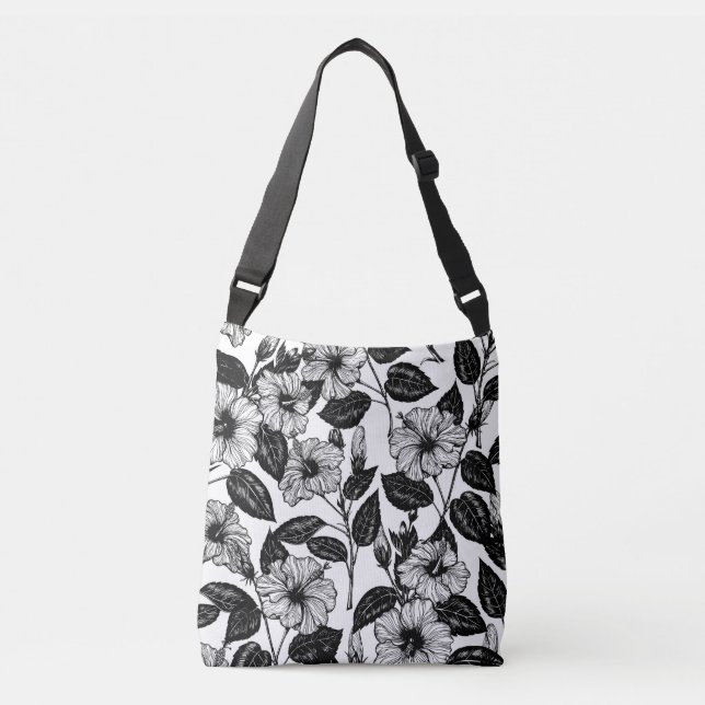 Bolsa Ajustável Padrão de hibiscus (Frente)