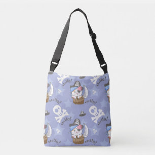 Bolsa Ajustável Padrão de Kitten Pirata Cute