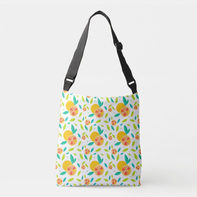 Bolsa Ajustável Padrão de Laranjas Doce da Aquarela (Frente)