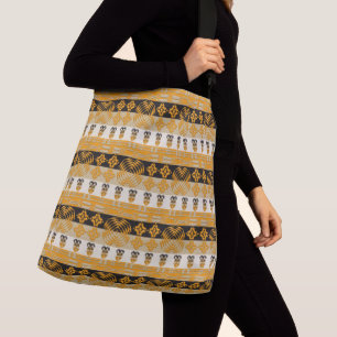 Bolsa Ajustável Padrão de Listras Tribais Étnicas Africanas