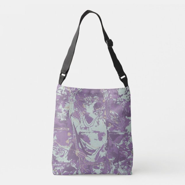 Bolsa Ajustável Padrão de Moda Ativa Exclusiva Roxo Abstrack (Verso)