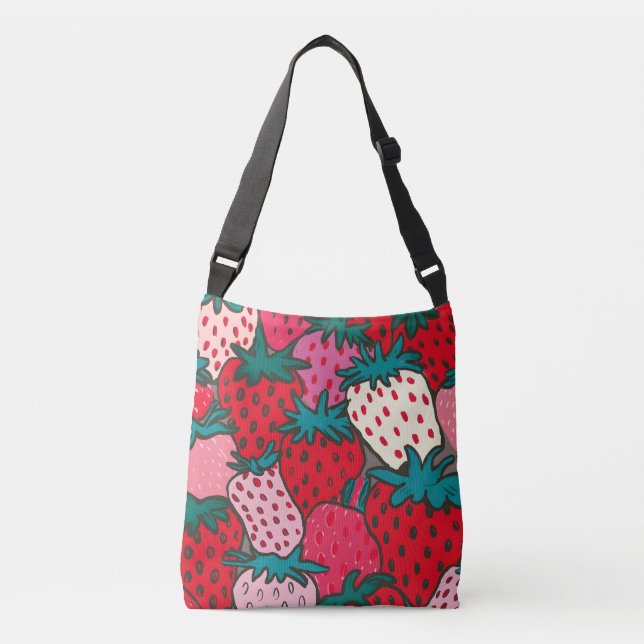 Bolsa Ajustável padrão de morango (Frente)