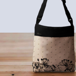 Bolsa Ajustável Padrão de Nome e Monograma Personalizado