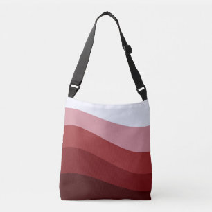 Bolsa Ajustável Padrão de Onda de Omã Branco Vermelho