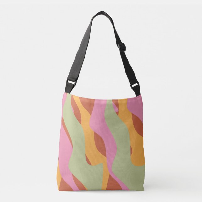 Bolsa Ajustável Padrão de Ondas Giratórias Groovy (Frente)