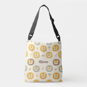 Bolsa Ajustável Padrão de rosto de leão da Safari fofo personaliza