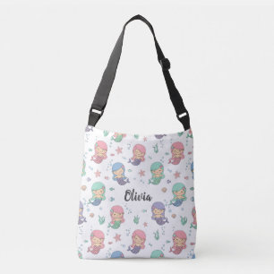 Bolsa Ajustável Padrão de Sereia de Desenho Animado Fofo