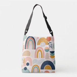 Bolsa Ajustável Padrão de Superfície Abstrata Arco de Prisma Paste