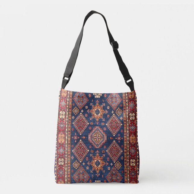 Bolsa Ajustável Padrão de Tapete Turco Persa Oriental (Verso)