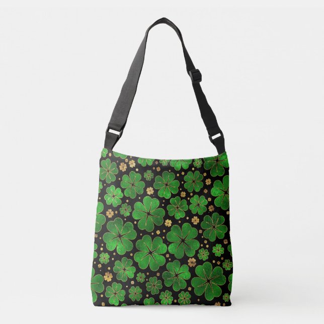 Bolsa Ajustável Padrão De Vestuário De Quatro Folhas De Shamrock (Frente)