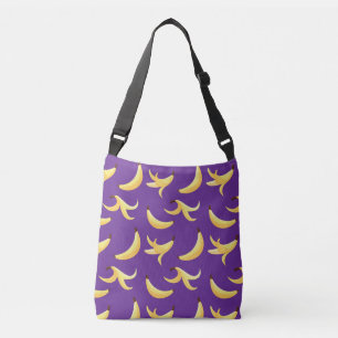 Bolsa Ajustável Padrão divertido da festa da banana colorido - edi