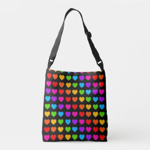 Bolsa Ajustável Padrão do Coração Arco-Íris