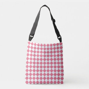 Bolsa Ajustável Padrão do Verificador de Diamantes Branco Rosa