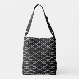 Bolsa Ajustável Padrão Elegante do vetor espiral branco a preto