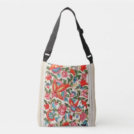 Bolsa Ajustável Padrão Floral Anterior de Cor Brilhante da Índia O