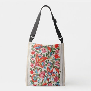 Bolsa Ajustável Padrão Floral Anterior de Cor Brilhante da Índia O