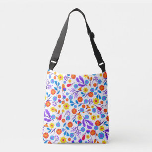Bolsa Ajustável Padrão Floral Exótico Colorido-23165