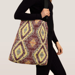 Bolsa Ajustável Padrão Floral Retro dos Anos 1970 como Colcha