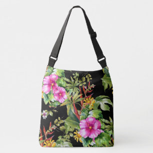 Bolsa Ajustável Padrão Floral Tropical