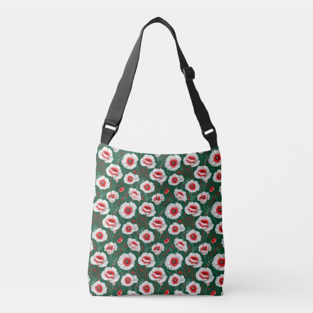 Bolsa Ajustável Padrão floral vibrante (Frente)