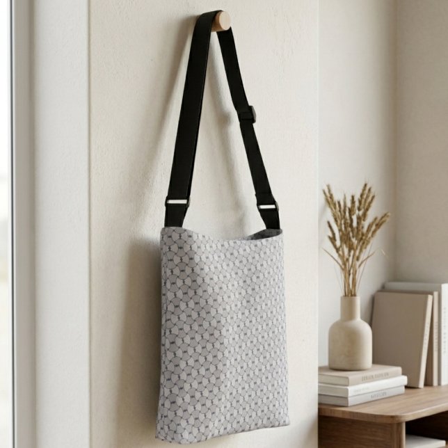 Bolsa Ajustável Padrão Geométrico de Arco Concêntrico Abstrato Mod (Criador carregado)