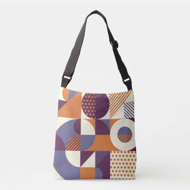 Bolsa Ajustável Padrão Geométrico Retroativo (Frente)