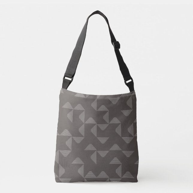 Bolsa Ajustável Padrão gráfico geométrico simples, moderno e moder (Frente)