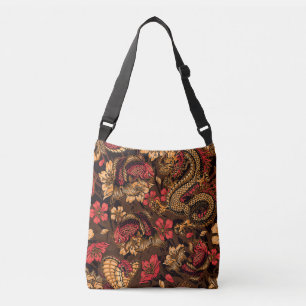 Bolsa Ajustável Padrão koi do dragão japonês.