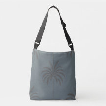 Padrão Mínimo de Palmeira Azul Cinza Tropical