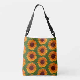 Bolsa Ajustável Padrão Rustic Summer Sunflower Reversible