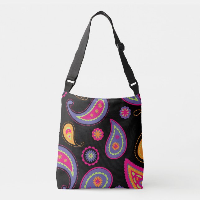 Bolsa Ajustável Padrão sem falhas Colorir Paisley (Frente)