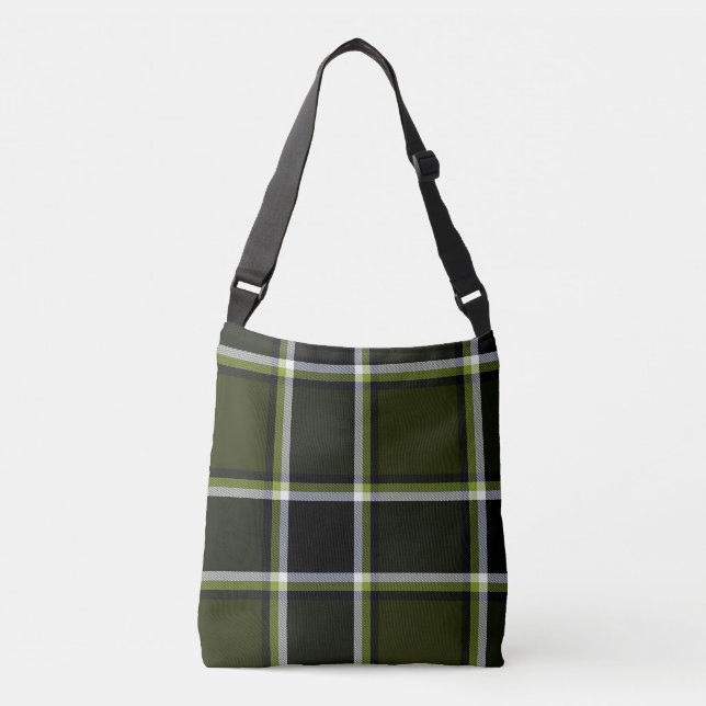 Bolsa Ajustável Padrão Tartan da Xadrez de Camouflage moderna (Frente)