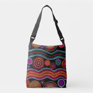 Bolsa Ajustável Padrão Tribal Moderno de Arte Dot Australiana Colo