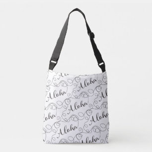 Bolsa Ajustável Padrão uniforme em preto ALOHA com LINHAS