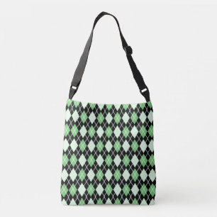 Bolsa Ajustável Padrão verde e preto de argila