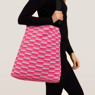 Bolsa Ajustável Padrão Vermelho Cor-de-Rosa