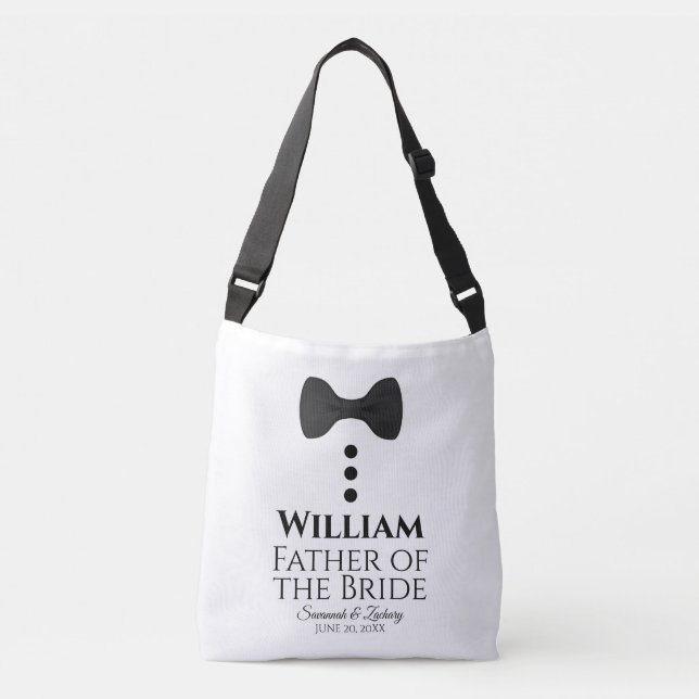 Bolsa Ajustável Pai da Noiva Black Tie Wedding Swag (Frente)