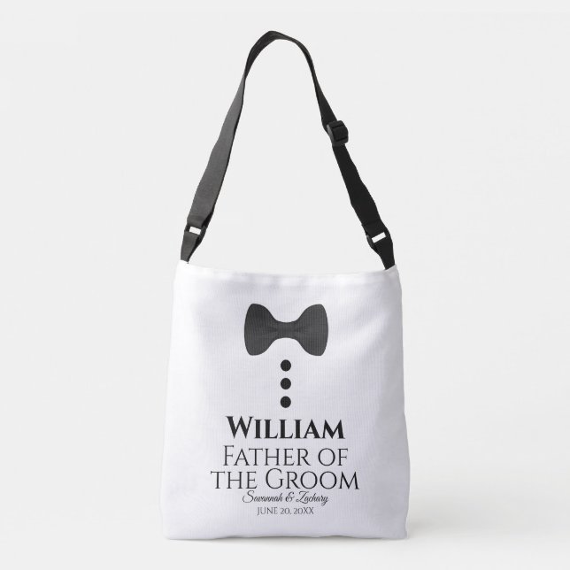 Bolsa Ajustável Pai do saco dos ganhos do casamento do traje de (Verso)