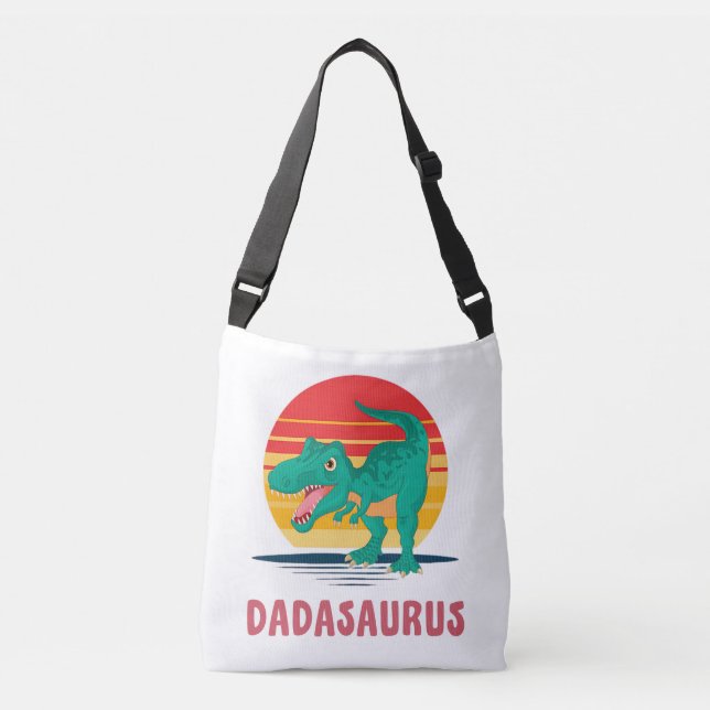 Bolsa Ajustável Pai engraçado Dinossauro Dadasaurus T-Rex Pais (Frente)