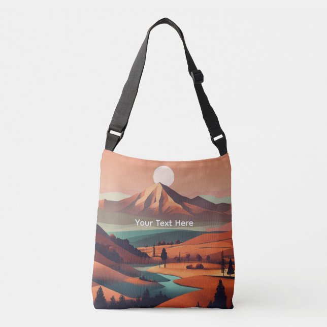 Bolsa Ajustável Paisagem Boho  (Frente)