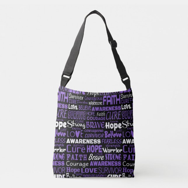 Bolsa Ajustável Palavras de Conscientização...Chiari (Frente)
