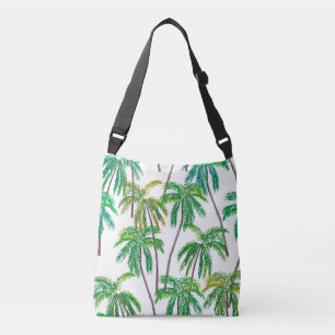 Bolsa Ajustável Palmas acrílicas: Textura têxtil de verão.