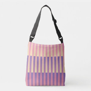 Bolsa Ajustável Pano-Cor-de-rosa Amarelo-listrado