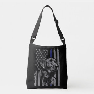Bolsa Ajustável Pão Cão  Linha Black Labrador American Flag Thin