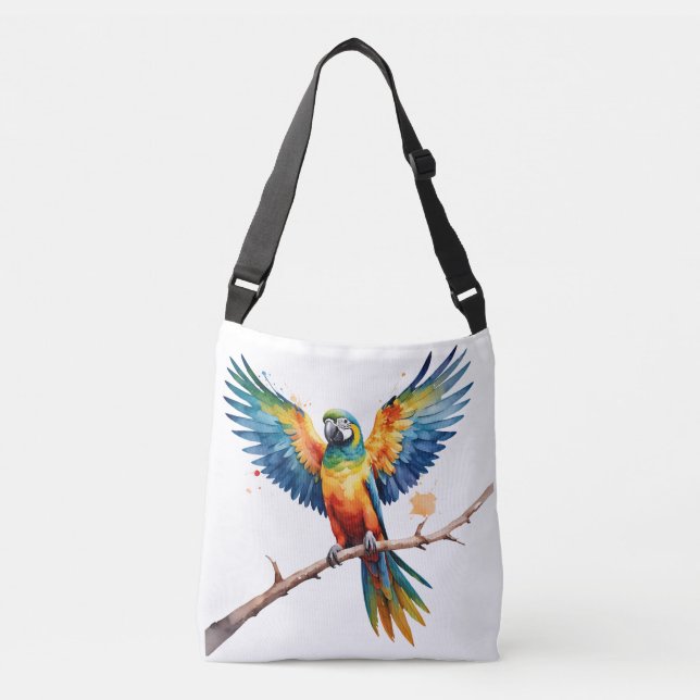Bolsa Ajustável Papagaio Tropical (Frente)